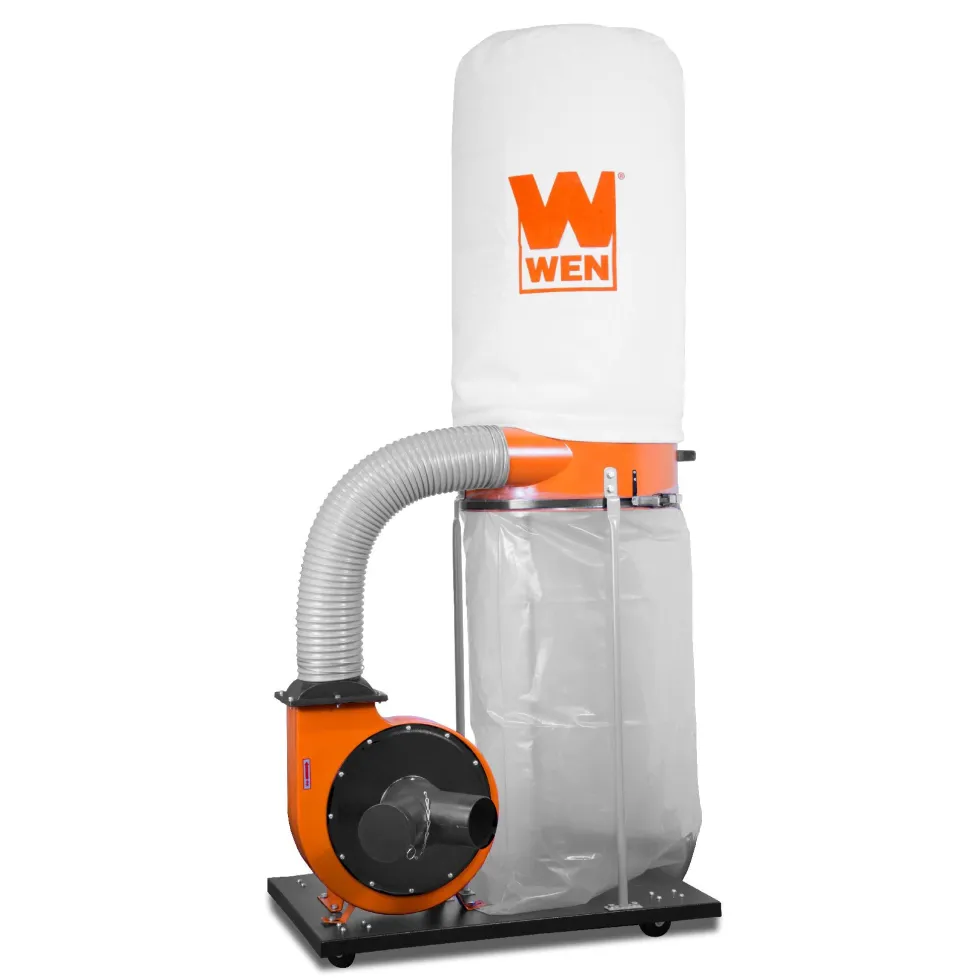 WEN 3403 1,500 CFM 16-Amp 5-Micron Woodworking Dust Collector with 50-Gallon Collection Bag and Mobile Base