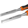 WEN CH4010 Short Blade Wood Chisel Set with Heat-Treated Carbon Steel Blades, 4 Piece