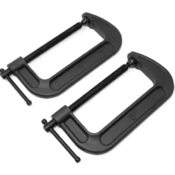 WEN CLC630 Heavy-Duty Cast Iron C-Clamps with 6-Inch Jaw Opening and 2.75-Inch Throat, 2 Pack