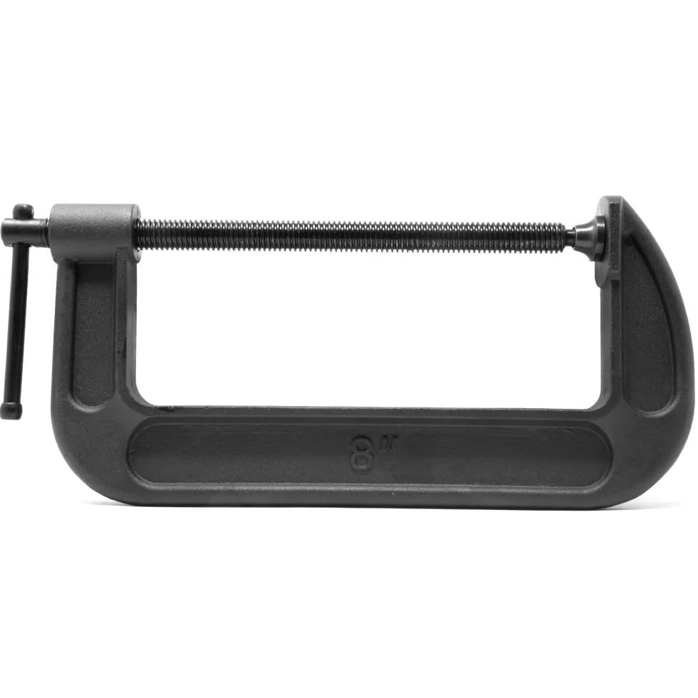 WEN CLC833 Heavy-Duty Cast Iron C-Clamps with 8-Inch Jaw Opening and 3.4-Inch Throat