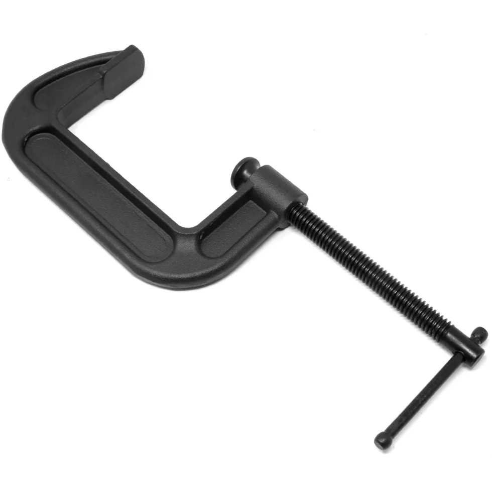 WEN CLC424 Heavy-Duty Cast Iron C-Clamps with 4-Inch Jaw Opening and 2.2-Inch Throat, 2 Pack