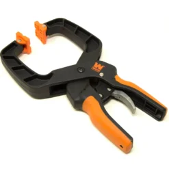 WEN CLH435 Quick-Release Ratcheting Hand Clamps with 4-Inch Jaw Opening and 3-Inch Throat, 2 Pack