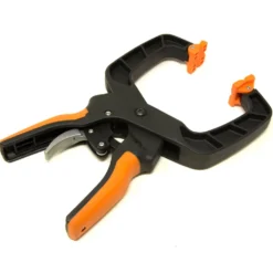 WEN CLH435 Quick-Release Ratcheting Hand Clamps with 4-Inch Jaw Opening and 3-Inch Throat, 2 Pack