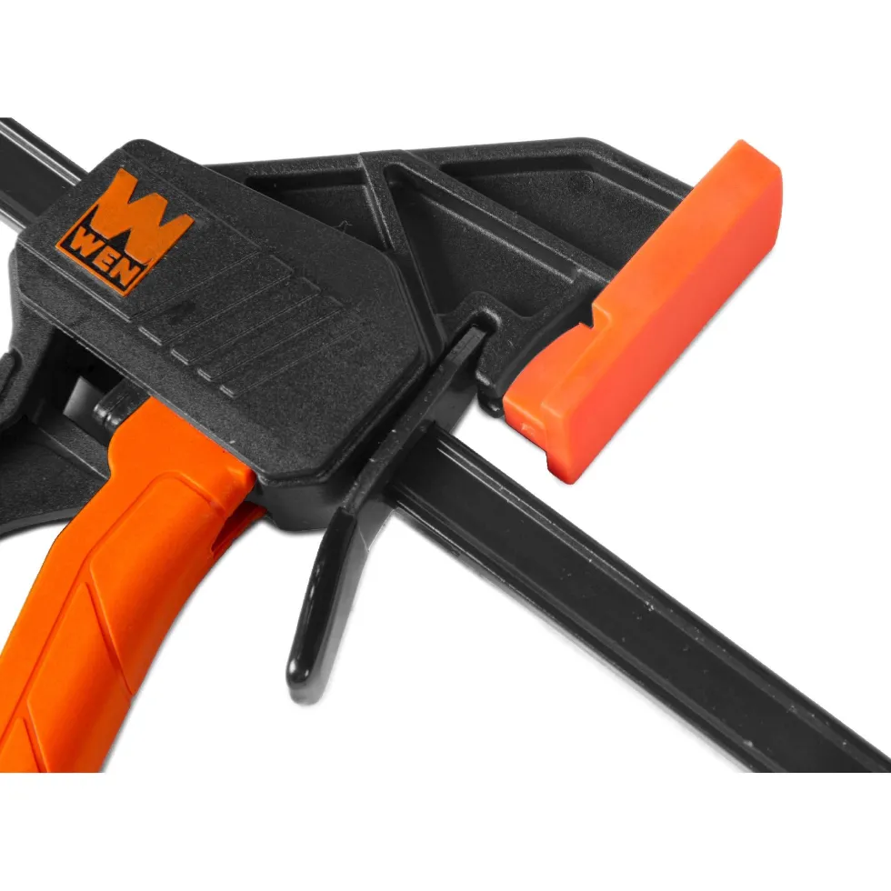 WEN CLR242 24-Inch Heavy Duty Steel Bar Clamps and Spreaders with 2.3-Inch Throat, Two Pack