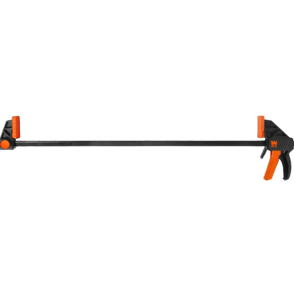 WEN CLR242 24-Inch Heavy Duty Steel Bar Clamps and Spreaders with 2.3-Inch Throat, Two Pack
