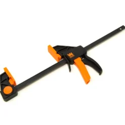 WEN CLR122 12-Inch Heavy Duty Steel Bar Clamps and Spreaders with 2.3-Inch Throat, Two Pack