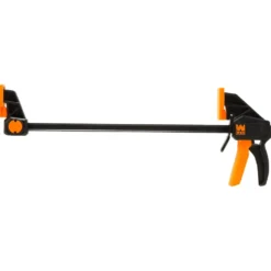 WEN CLR122 12-Inch Heavy Duty Steel Bar Clamps and Spreaders with 2.3-Inch Throat, Two Pack