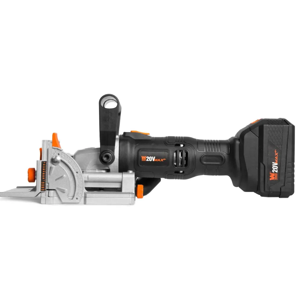 WEN 20648 Cordless Plate and Biscuit Joiner Kit with 20V Max 4.0Ah Battery and Charger