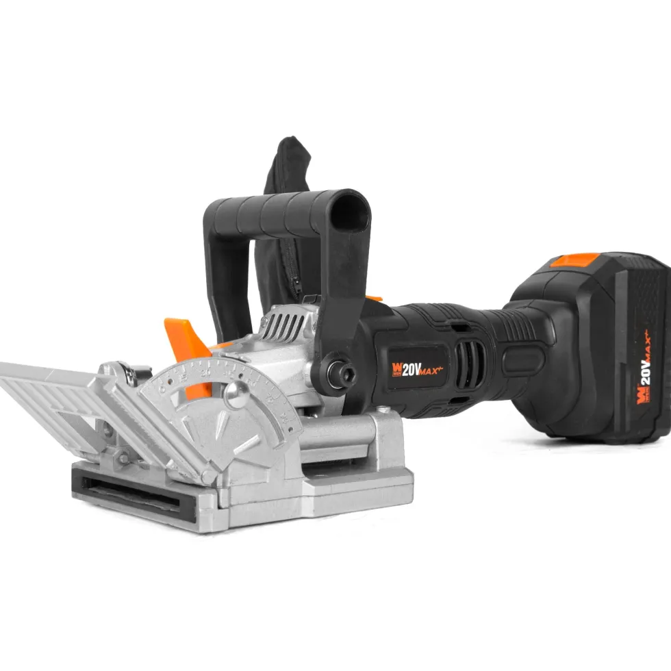 WEN 20648 Cordless Plate and Biscuit Joiner Kit with 20V Max 4.0Ah Battery and Charger