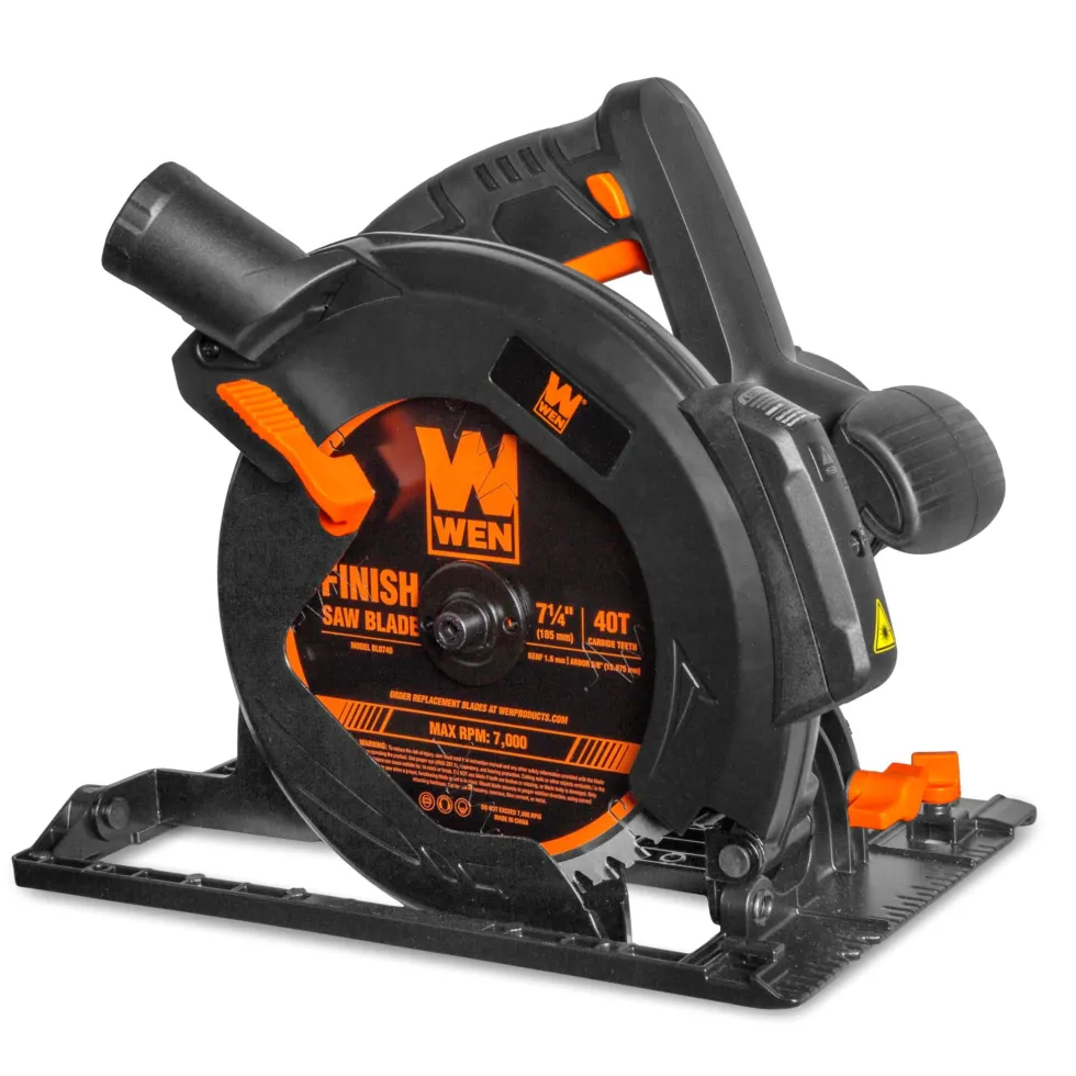 WEN CT1525 15-Amp 7.25-Inch Sidewinder Circular Saw with Laser and 2.6-Inch Cutting Depth