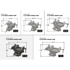 WEN 416CV 6-1/8-Inch Compound Cross Slide Industrial Strength Benchtop Vise