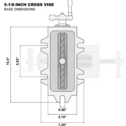 WEN 415CV 5-1/8-Inch Compound Cross Slide Industrial Strength Benchtop Vise