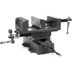 WEN CV414 4.25 in. Compound Cross Slide Industrial Strength Benchtop and Drill Press Vise