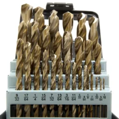 WEN DB291A 29-Piece Gold Oxide HSS Drill Bit Set with Carrying Case