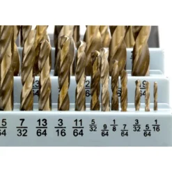 WEN DB291A 29-Piece Gold Oxide HSS Drill Bit Set with Carrying Case