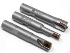 WEN DB003E 3-Piece 90-Degree Square Shoulder Indexable Carbide End Mill Set with Aluminum Storage Case