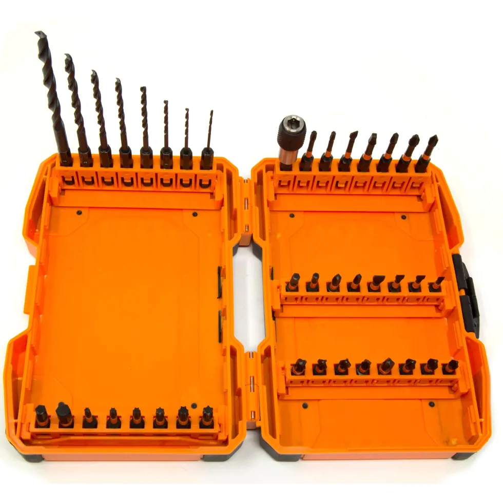 WEN DB1440 40-Piece 1/4-Inch Hex Shank Impact-Rated Quick-Release Screwdriver and Drill Bit Set