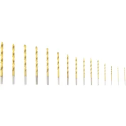 WEN DB15 15-piece titanium-coated drill bit set