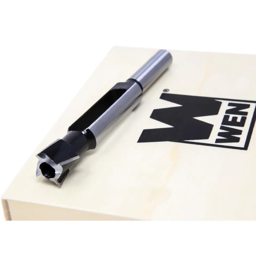 WEN DB051T 5-Piece Tenon and Deep Plug Cutter Drill Bit Set with Carrying Case