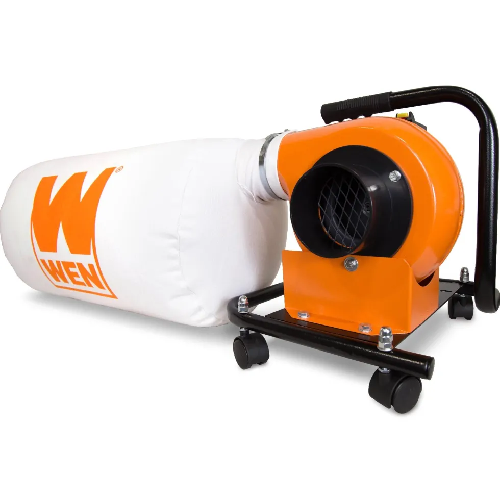 WEN DC3401 5.7-Amp 660 CFM Rolling Dust Collector with 12-Gallon Bag and Optional Wall Mount