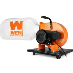 WEN DC3474 7.4-Amp Rolling Dust Collector with Induction Motor, 15-Gallon Bag and Optional Wall Mount