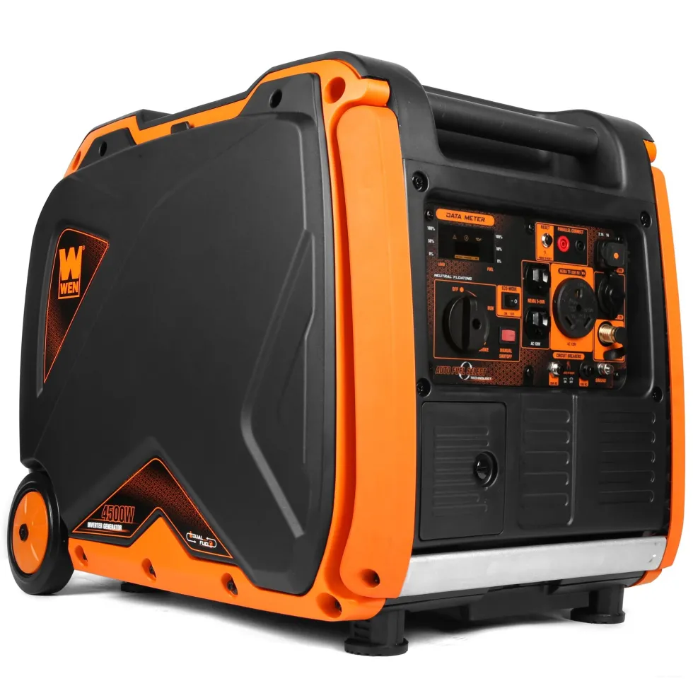 WEN DF450i Super Quiet 4500-Watt Dual Fuel RV-Ready Portable Inverter Generator with Fuel Shut-Off