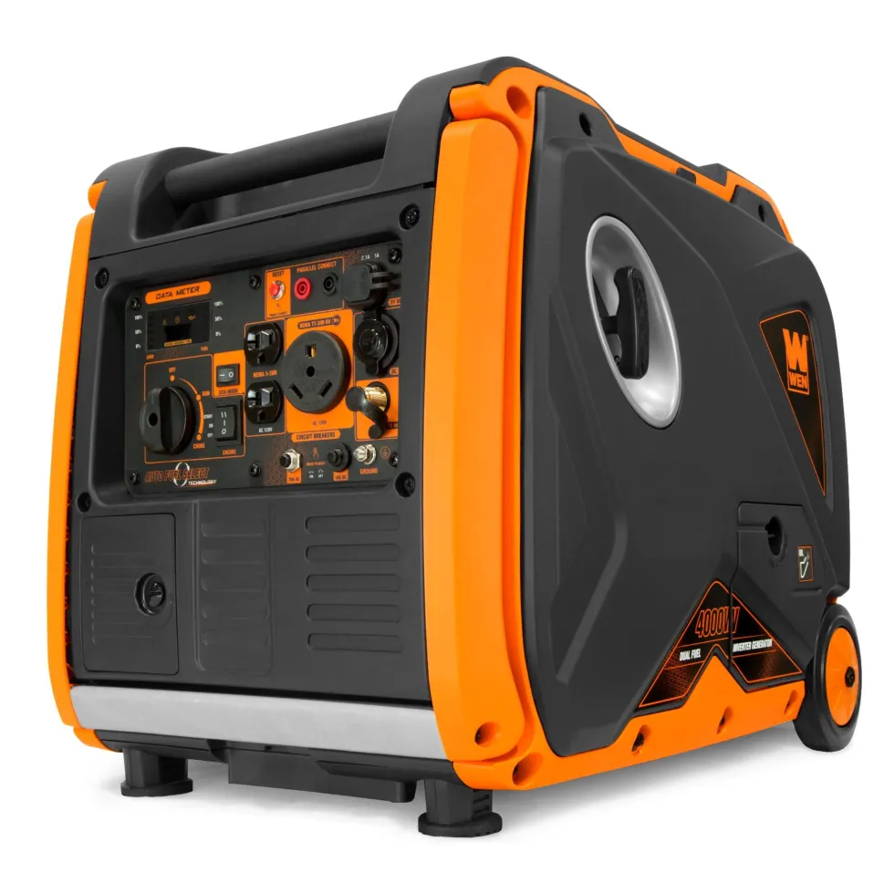 WEN DF400i Super Quiet 4000-Watt Dual Fuel RV-Ready Electric Start Portable Inverter Generator with Fuel Shut-Off