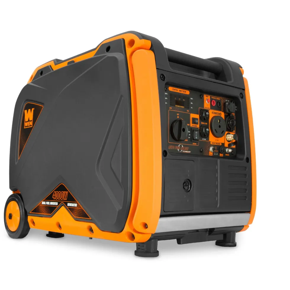 WEN DF400i Super Quiet 4000-Watt Dual Fuel RV-Ready Electric Start Portable Inverter Generator with Fuel Shut-Off