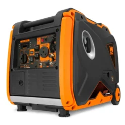 WEN DF451i Super Quiet 4500-Watt Electric Start Dual Fuel RV-Ready Portable Inverter Generator with Fuel Shut-Off