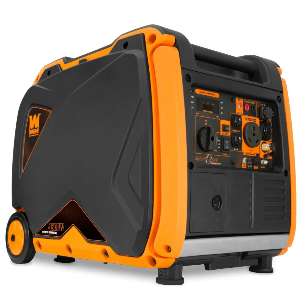 WEN DF451i Super Quiet 4500-Watt Electric Start Dual Fuel RV-Ready Portable Inverter Generator with Fuel Shut-Off