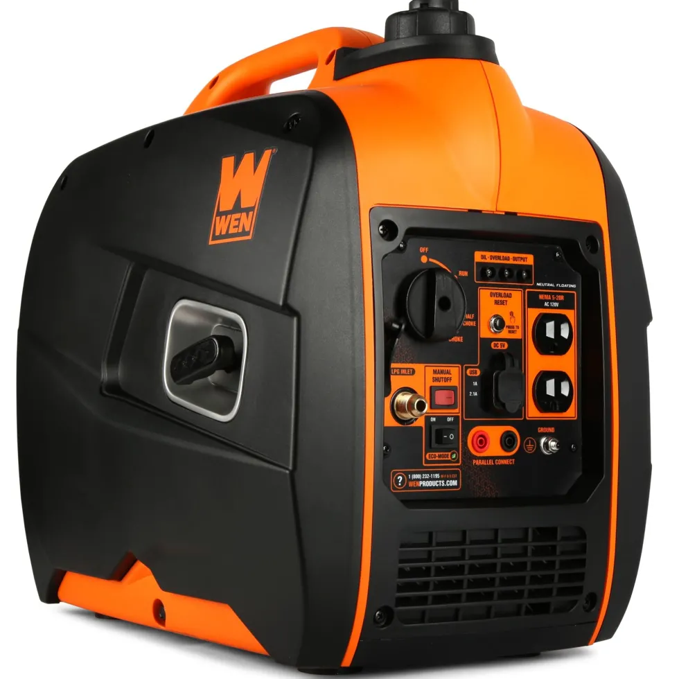 WEN DF250i Super Quiet 2500-Watt Portable Dual Fuel Inverter Generator with Fuel Shut-Off