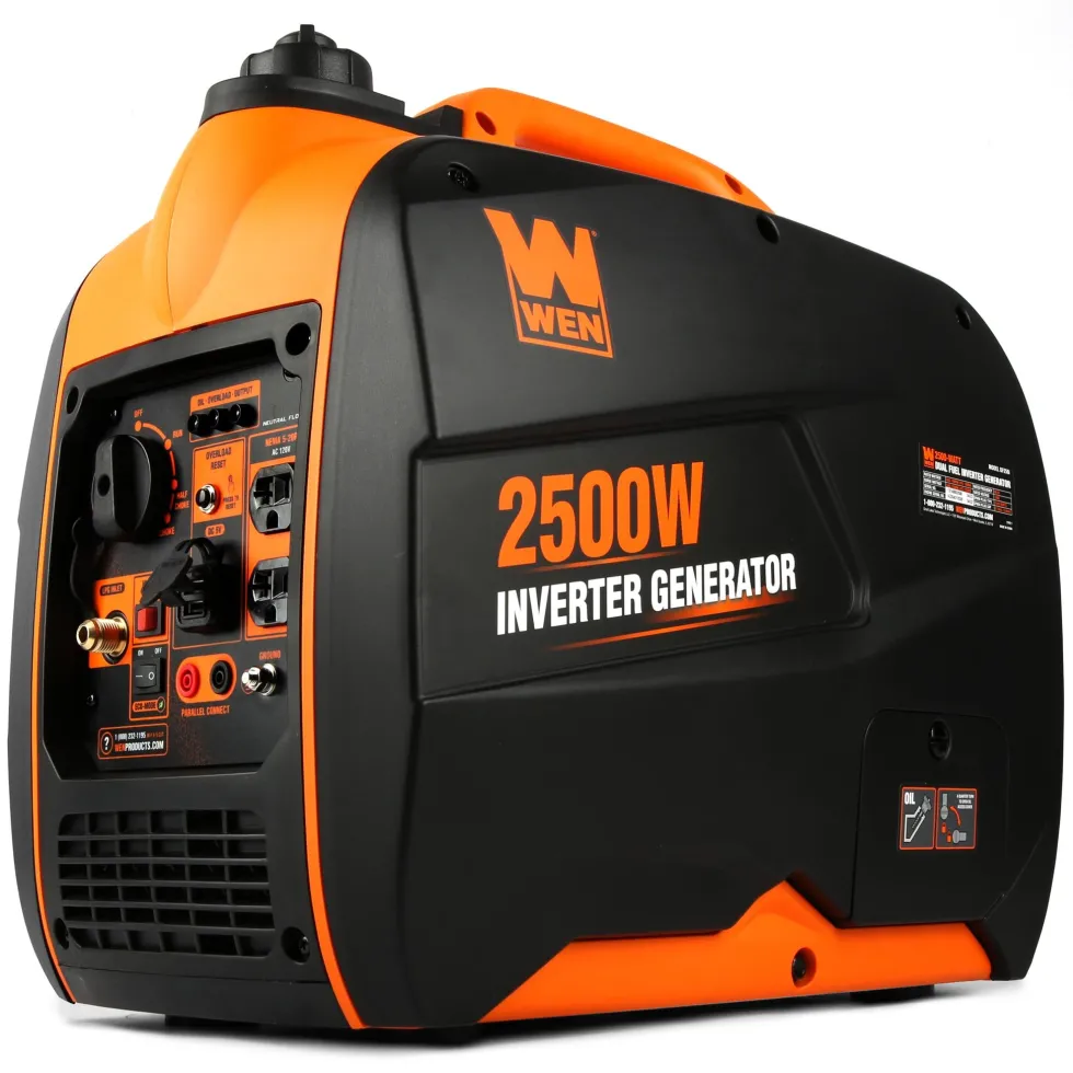 WEN DF250i Super Quiet 2500-Watt Portable Dual Fuel Inverter Generator with Fuel Shut-Off