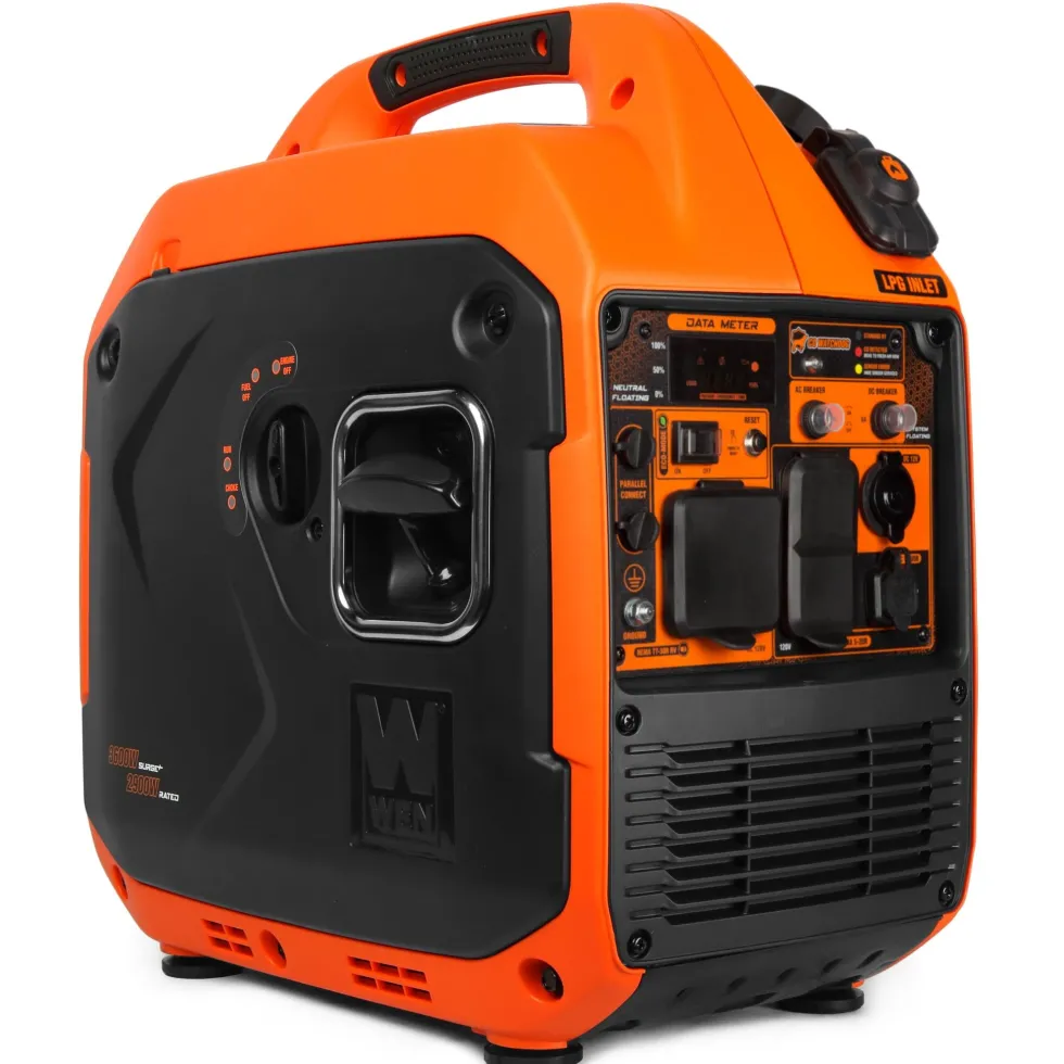 WEN DF360iX Quiet and Lightweight 3600-Watt Dual Fuel RV-Ready Portable Inverter Generator with Fuel Shut Off and CO Watchdog