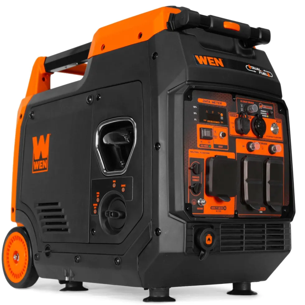 WEN DF480iX Quiet and Lightweight 4800-Watt Dual Fuel RV-Ready Electric Start Portable Inverter Generator with Fuel Shut Off and CO Watchdog