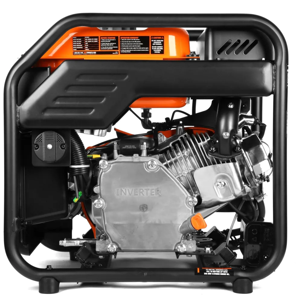 WEN DF402iX RV-Ready 4000-Watt Dual Fuel Open Frame Inverter Generator with CO Shutdown Sensor