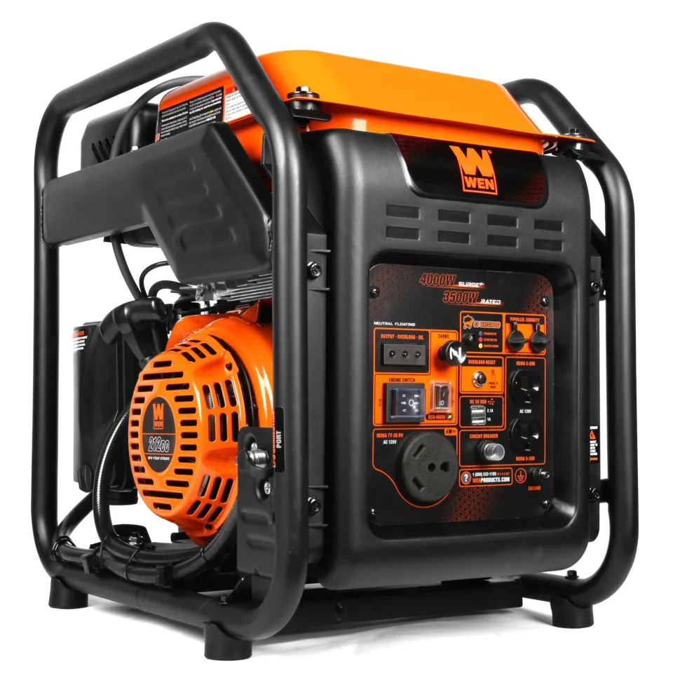 WEN DF402iX RV-Ready 4000-Watt Dual Fuel Open Frame Inverter Generator with CO Shutdown Sensor