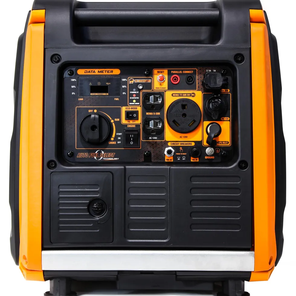 WEN DF400iX Super Quiet 4000-Watt Dual Fuel RV-Ready Electric Start Portable Inverter Generator with Fuel Shut-Off and CO Shutdown Sensor