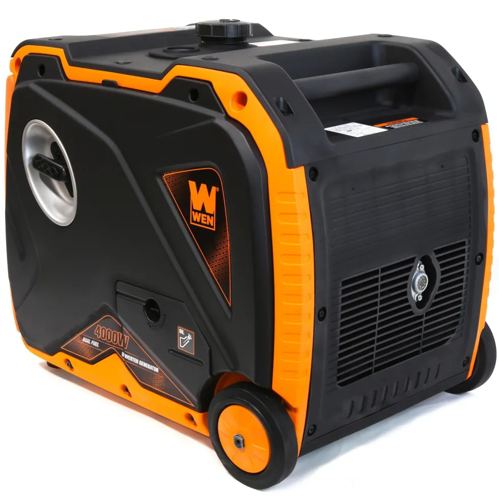 WEN DF400iX Super Quiet 4000-Watt Dual Fuel RV-Ready Electric Start Portable Inverter Generator with Fuel Shut-Off and CO Shutdown Sensor