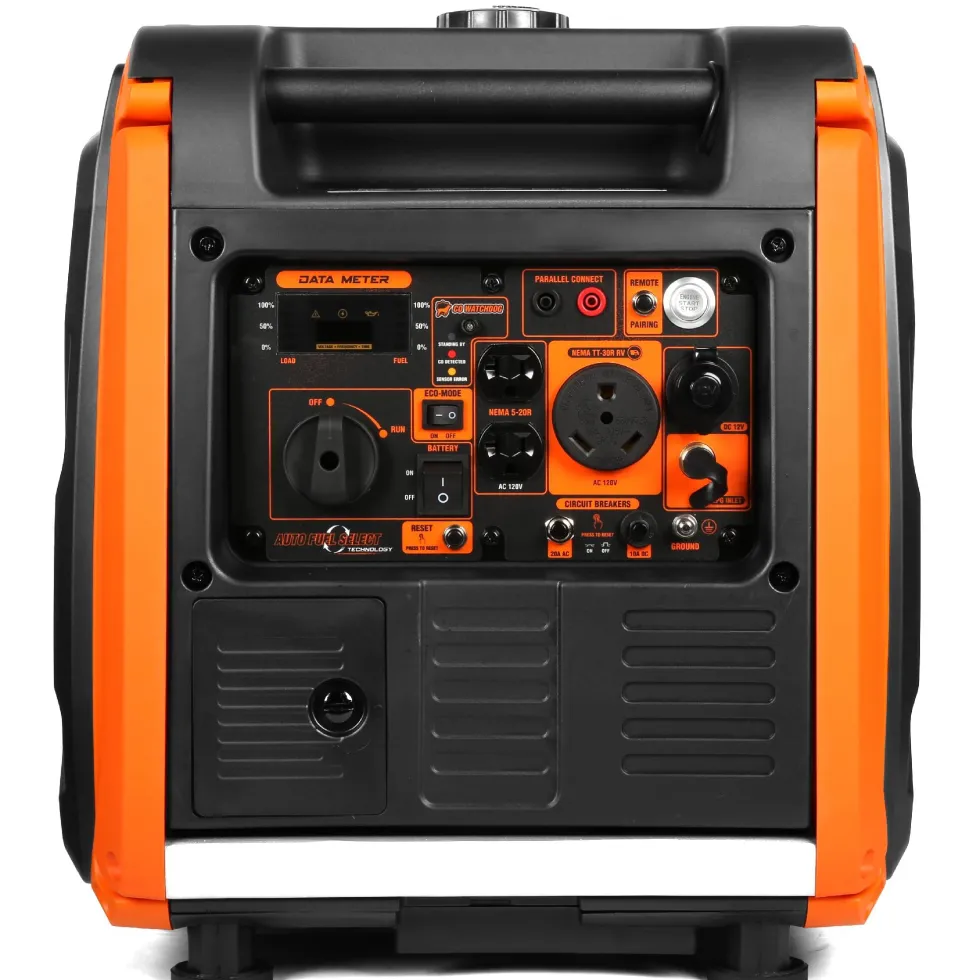 WEN DF452iX Super Quiet 4500-Watt Remote Electric Start Dual Fuel RV-Ready Portable Inverter Generator with Fuel Shut-Off and CO Watchdog