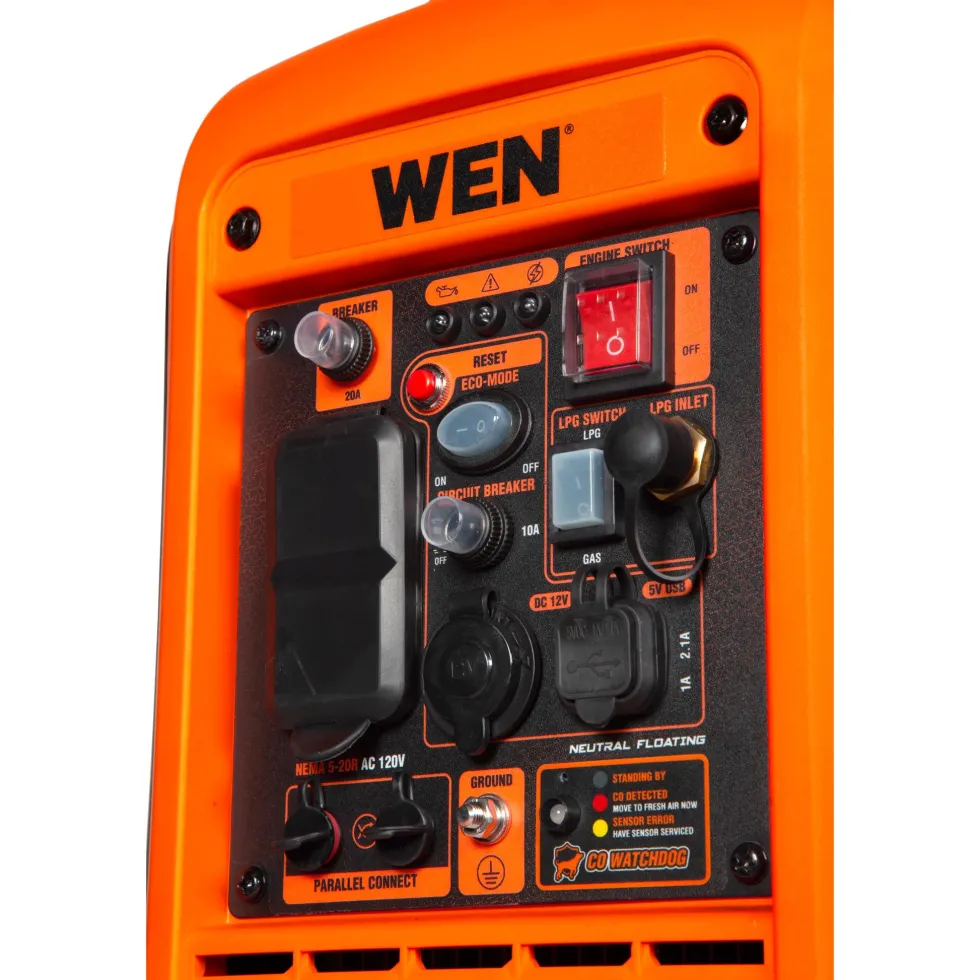 WEN DF280iX 2800-Watt Dual Fuel Inverter Generator, Quiet, Portable, and Lightweight with Fuel Shut Off and CO Watchdog