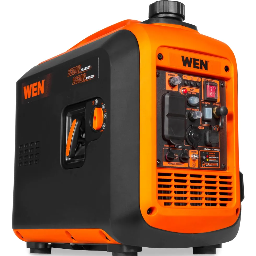 WEN DF280iX 2800-Watt Dual Fuel Inverter Generator, Quiet, Portable, and Lightweight with Fuel Shut Off and CO Watchdog