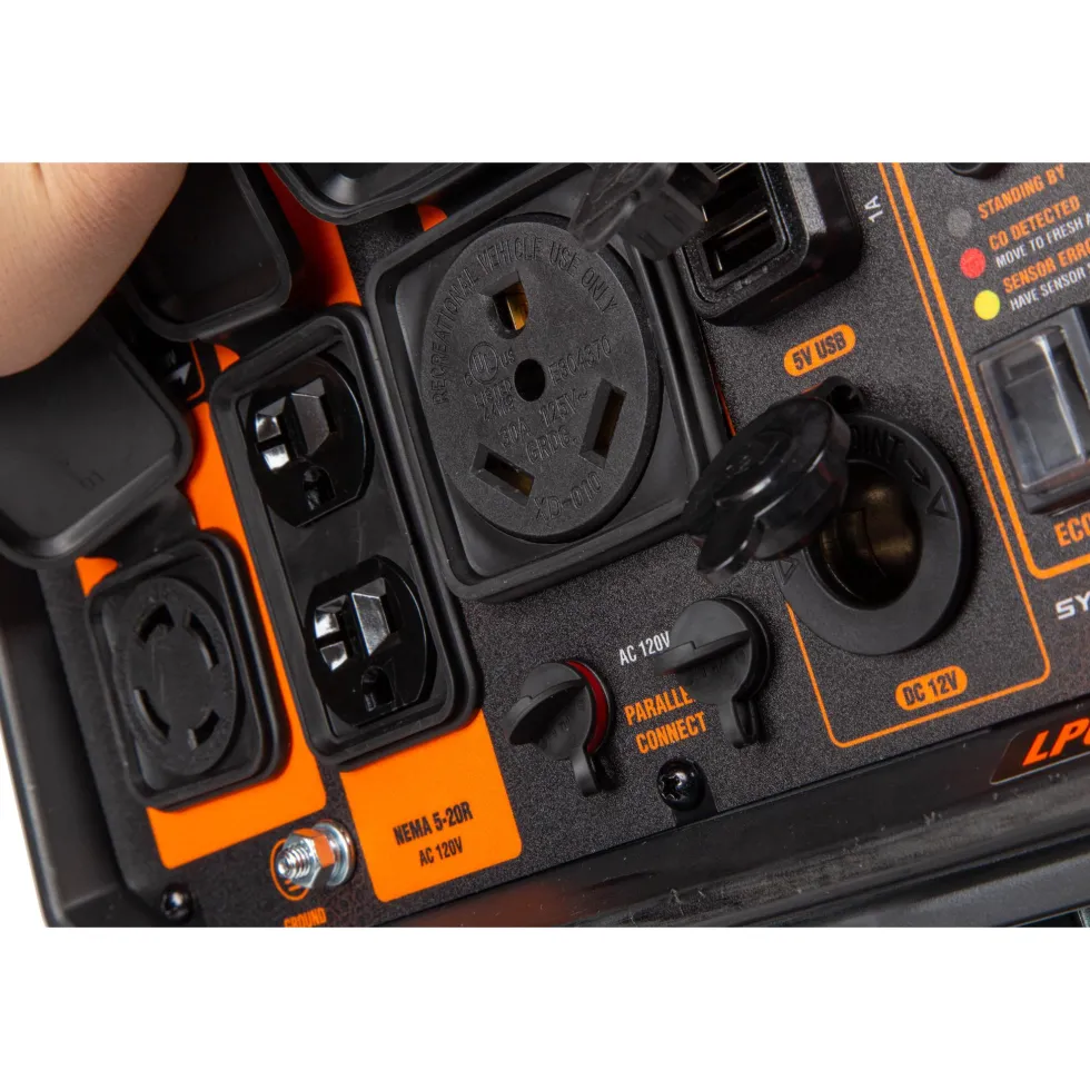 WEN DF500iX 5000-Watt Dual Fuel 120V/240V RV and EV-Ready Electric Start Portable Inverter Generator with Electric Vehicle Charging Ports