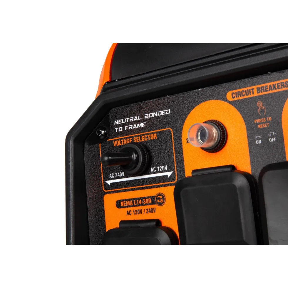 WEN DF500iX 5000-Watt Dual Fuel 120V/240V RV and EV-Ready Electric Start Portable Inverter Generator with Electric Vehicle Charging Ports