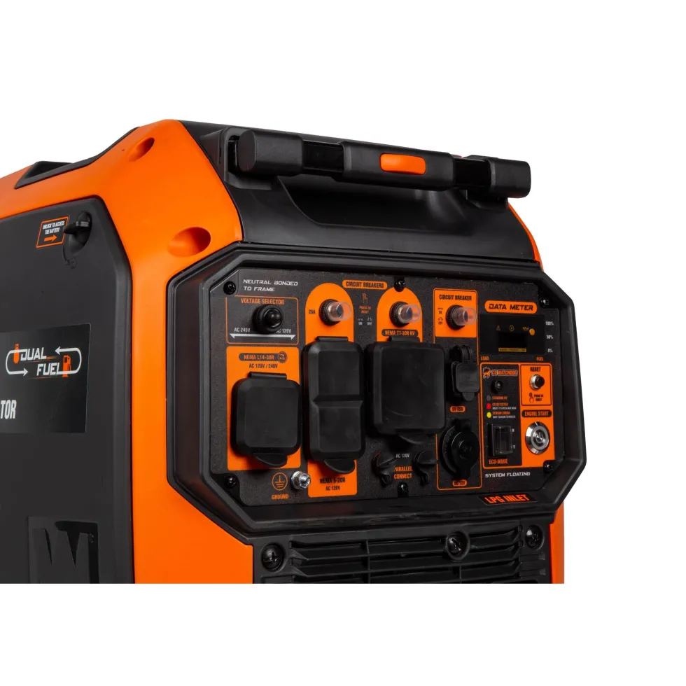WEN DF500iX 5000-Watt Dual Fuel 120V/240V RV and EV-Ready Electric Start Portable Inverter Generator with Electric Vehicle Charging Ports