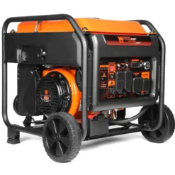 WEN DF875iX 8750-Watt RV and Transfer-Switch-Ready 120V/240V Dual Fuel Open Frame Inverter Generator with Remote Electric Start and CO Shutdown Sensor