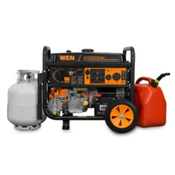WEN DF1100T 11,000-Watt 120V/240V Dual Fuel Portable Generator with Wheel Kit and Electric Start