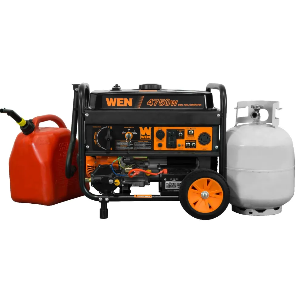 WEN DF475T 4,750-Watt 120V/240V Dual Fuel Portable Generator with Wheel Kit and Electric Start