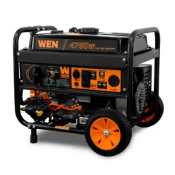 WEN DF475T 4,750-Watt 120V/240V Dual Fuel Portable Generator with Wheel Kit and Electric Start
