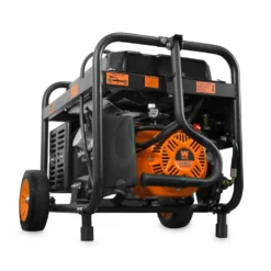 WEN DF475T 4,750-Watt 120V/240V Dual Fuel Portable Generator with Wheel Kit and Electric Start
