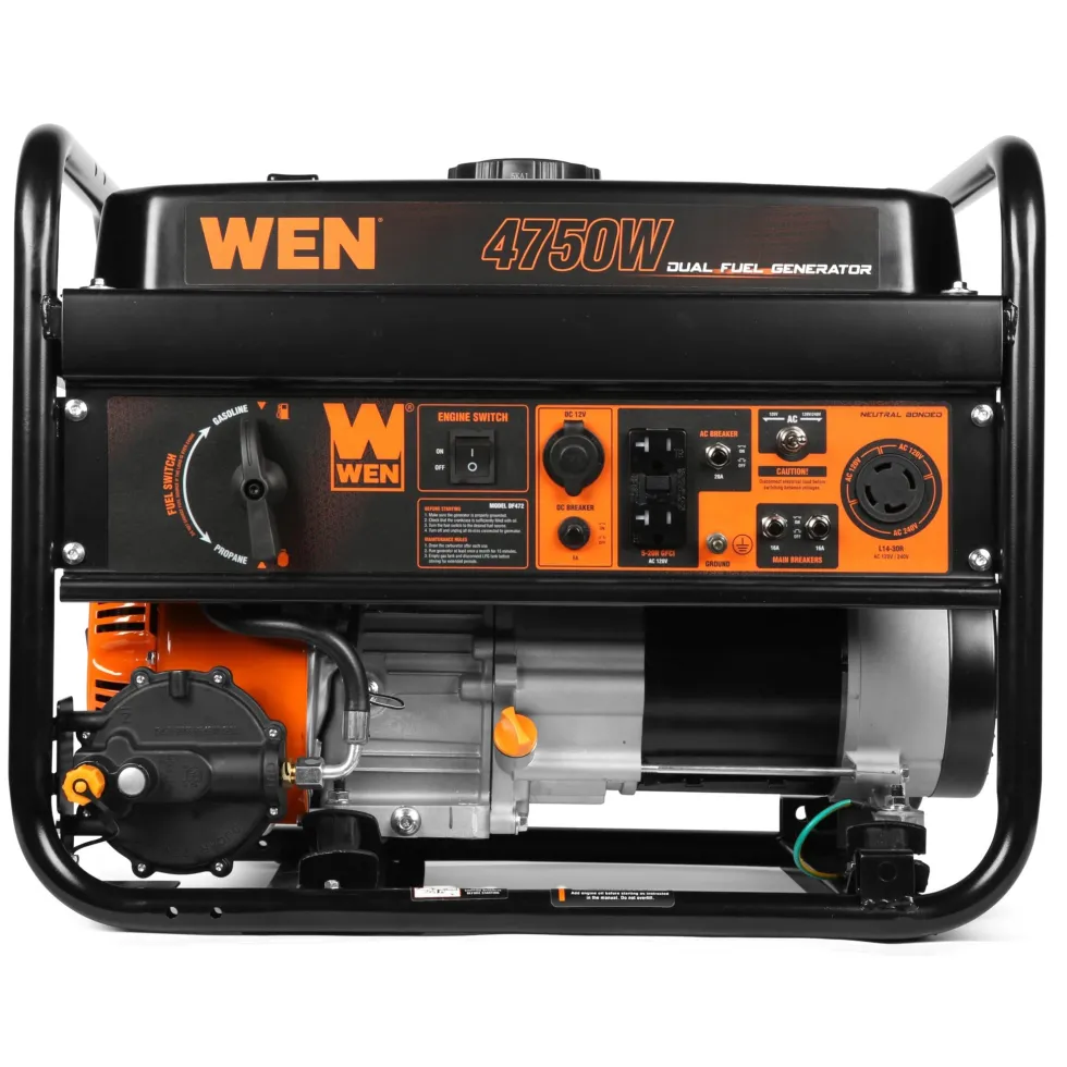 WEN DF472 4,750-Watt 120V/240V Dual Fuel Portable Generator